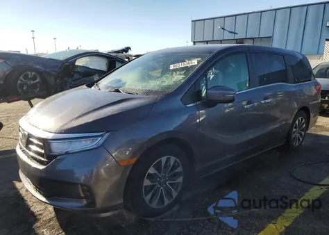 2022 Honda Odyssey Exl from USA, damaged, VIN 5FNRL6H75NB008736